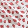 thumbnail image 6 of Poppy & Fritz - Full Sheets, Luxurious Cotton Percale Bedding Set, Crisp & Cool, Super Soft Bed Essentials (Strawberry Picnic Pink, Full), 6 of 9