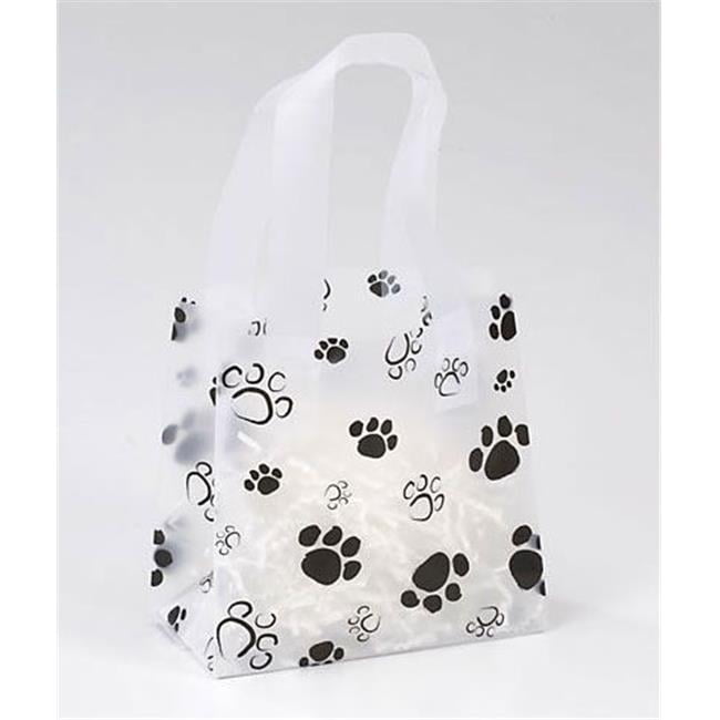 Bags & Bows by Deluxe 268060306PAWS Paws Frosted Shoppers Case of