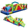 thumbnail image 2 of Bountech Inflatable Obstacle Course Bounce House with Tunnels Bounce Area Blower Excluded, 2 of 9