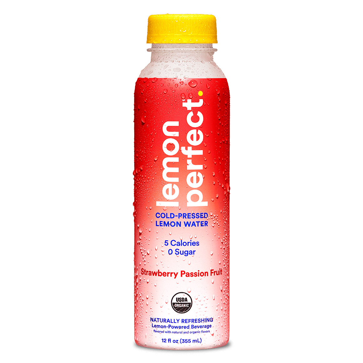 Lemon Perfect, Organic ColdPressed Flavored Water, Strawberry Passion