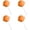 Orange, variant on Fun Lollipop-Shaped Ice Mold Reusable Silicone Popsicle Maker DIY Juice Yogurt Frozen Treats for Summer Parties (Blue 4PCS)