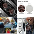 thumbnail image 5 of Jeiento Ladybug 13 PCS Car Seat Cover Full Set, with Steering Wheel Cover Seat Belt Covers Center Console Cover Daisy Cup Coasters Keychain Lipstick Holder Car Accessories for SUV Van Truck Sedan, 5 of 8