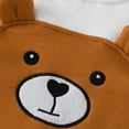 thumbnail image 6 of Baby Boy Girls Clothes Newborn Romper Fall Winter One-piece Outfit Infant Cute Cartoon Clothing Set 0-18 Months Brown 12-18 Months, 6 of 7
