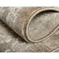 thumbnail image 5 of 3' x 13' Brown and Beige Floral Rectangular Area Throw Rug, 5 of 8