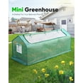 thumbnail image 4 of Quictent Mini Greenhouse 95"W x 36"D x 36"H, Garden Planter Hot house Portable Green house with 2 Meshed Windows & Large U-Shaped Zipper Screen Door (Green), 4 of 8