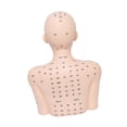 thumbnail image 3 of Cabeza de maniquí con hombros con modelo de acupunta para salones de de belleza Negro, 3 of 8