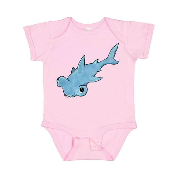 Inktastic Cute Hammerhead Shark Boys or Girls Baby Bodysuit