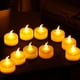 thumbnail image 4 of Velas de té LED sin llama, 6 uds., iluminación alimentada por batería, velas de pilar parpadeantes coloridas, decoración de fiesta Hugtrwg Para estrenar, 4 of 8