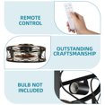 thumbnail image 6 of ModFusion 20" Rustic Caged Ceiling Fan with Lights, 8 Blades, Remote Control, 6-Speed Quiet Reversible Motor, Brown Black, 6 of 7