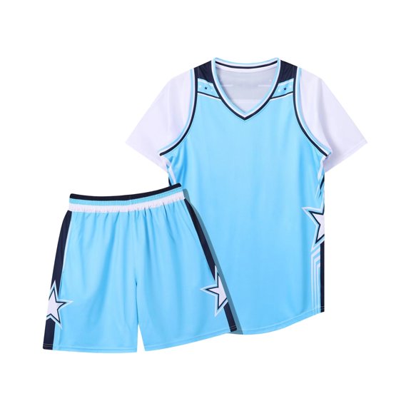 Girls Outfits Unisex Training Sports Team 5 14 Years Girls Spring Clothes,Sky Blue,Size XL