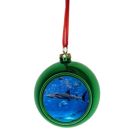 Reef Tipped Shark Bauble Christmas Ornaments Green Bauble Tree