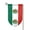 Fillet, variant on Garden Flag Mexican Flag Double Sided Small Yard Holiday Garden Flag for Outside Decor 12.5x18 Inch Sharp Corner
