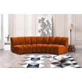 thumbnail image 2 of Meridian Furniture Infinity Cognac Velvet 2pc. Modular Sectional, 2 of 9