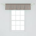 thumbnail image 2 of Ambesonne Black Valance Pack of 2, Abstract Retro Spirals, 54"X12", Charcoal Grey Orange, 2 of 2