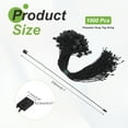 thumbnail image 2 of Uxcell 1000pcs Polyester Hang Tag String (9.1") - Plastic Snap Lock Pin Loop Black, 2 of 6