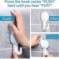 thumbnail image 2 of Powerful Suction Cup Hook 5KG, Plastic Vacuum Hook Bathrobe Towel Holder, 2 of 5