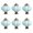 Blue, variant on Yammee 6Pcs Wardrobe Knob Ceramic Cabinet Drawer Handle Cupboard Pulls Pumpkin Shape Furniture Decoration Easy to Install