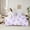 Purple Green, variant on Castle Fairy Pink Rose Bow Girl 7pcs Bedding Comforter Set,Love Heart Print Queen Bedding Sets Super Cozy,Flower Bowknot Queen Sheet Sets,Microfiber Bedroom Decor