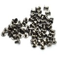 thumbnail image 5 of 30 Pack Black Round Phillips Head Button Stud Screws 6x8x8mm Chicago Screws Nail Rivet For DIY Leather Craft, 5 of 5