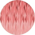 thumbnail image 1 of Ahgly Company Machine Washable Indoor Round Transitional Light Salmon Pink Area Rugs, 3' Round, 1 of 7