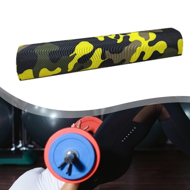 Ethern Barbell Pad Exercise Handles Resistance Band Handle Fitness Attachments Non Slip Yellow