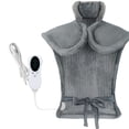 thumbnail image 1 of Almohadilla térmica grande y cómoda para aliviar el dolor de espalda, almohadilla térmica eléctrica para cuello y hombros, correas ajustables, franela suave, 3 niveles de calor y 90 minutos automáticos Kuyhfg Bienvenido a Kuyhfg, 1 of 5