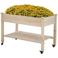 thumbnail image 4 of FDW Outdoor patio removable wooden garden box with legs patio raised bed gardening planter box, 4 of 7