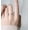 Womens style, variant on Couple Rings Set Mountain Shaped Matching Bands for Him and Her Sunrise Early Moon Antithetical Design Rings with Drop