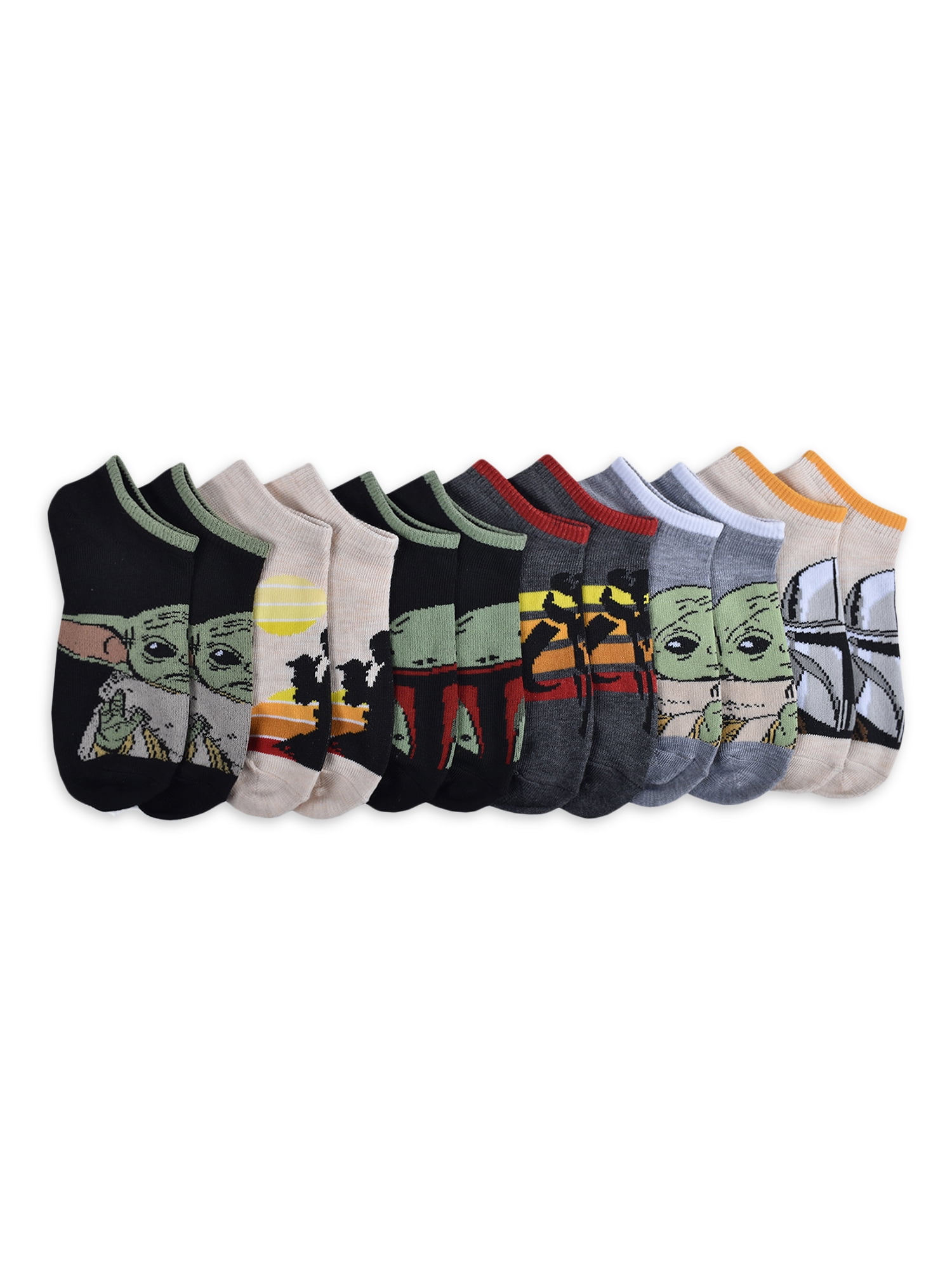 Star Wars Boys Mandalorian Sock, 6-Piece, Sizes S-L