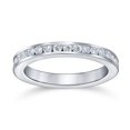 thumbnail image 2 of Bling Jewelry Womens Stackable CZ Channel Eternity Wedding Band Ring 925 Sterling Silver, 2 of 5