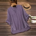 thumbnail image 4 of Neewe Womens Summer V Neck T Shirts Casual Short Sleeve Flowy Tops Loose Fit Basic Tees, 4 of 5