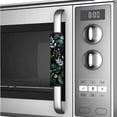 thumbnail image 4 of SEANATIVE 6 PCS Refrigerator Door Handle Covers Kitchen Appliance Decor Handles Protective Keep Off Fingerprints, Stains, Universal Protector for Microwave, Oven, Stove, Flower Leaf Black, 4 of 7
