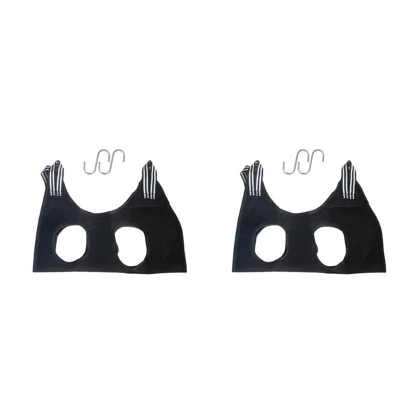 Ayudante de Hamaca Methold para Perros y Gatos Negro XS 2Conjunto