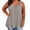 Gray, variant on Zynoxe Plus Size Tank Tops for Women Casual Summer Oversized Crew Neck Tank Top Fashion Pleated Solid Color Sleeveless Tops for Women (Gray,XL)
