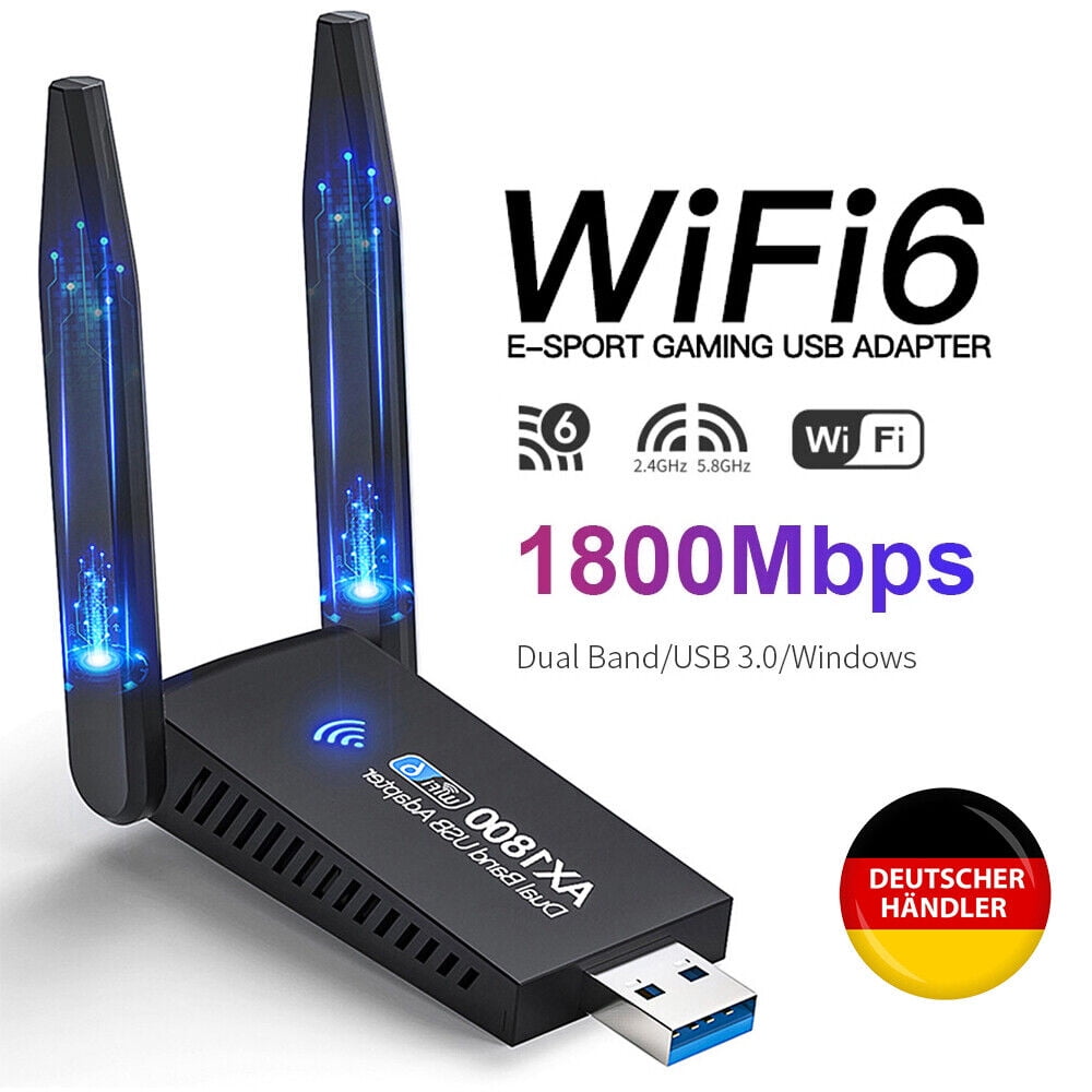 Adattatore WiFi USB Bluetooth per PC, adattatore WiFi AX900Mbps con 6 adattatori, antenna 5DBI, doppia banda 5,8 GHz/2,4 GHz, scheda dongle WiFi Bluet | Leroy Merlin Adattatore WiFi USB Bluetooth per PC, adattatore WiFi AX900Mbps con 6 adattatori, antenna 5DBI, doppia banda 5,8 GHz/2,4 GHz, scheda dongle WiFi Bluet | Leroy Merlin