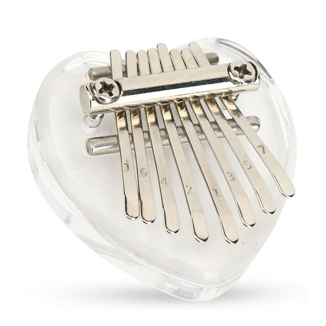 Mini piano de pulgar, piano de pulgar 8 teclas Material acrílico Teclas Kalimba Ultimate Comfort