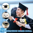 thumbnail image 3 of HaCpiu Mini Graduation Teddy Bear Plush Toy, 5.9" Blue Stuffed Animal with Graduation Cap, Graduation Gifts for 2026 Graduation Decorations, Backpack Charm & Party Decor, 3 of 6