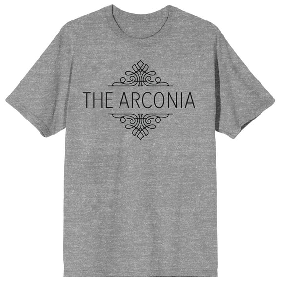 Only Murders In The Building Arconia Logo Crew Neck Short Sleeve 
Athletic Heather Women's T-shirt-Small