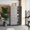 thumbnail image 2 of Aobabo 18 Doors Metal Storage Locker for Employees, Storage Locker for School Office Gym Bedroom, Industrial Steel Storage Locker, Gray, Assembly Required, 2 of 7