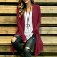 thumbnail image 6 of Winter Jackets For Women Fashion Solid Linen-cotton Cardigan Casual Open Front Long Sleeve Y2k Fall Fashion Clothes 2026, 6 of 8