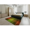 thumbnail image 4 of Ahgly Company Indoor Rectangle Patterned Dark Yellow Green Area Rugs, 2' x 4', 4 of 6