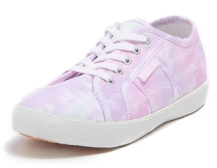 Superfit Girl's Stella Low-Top Sneaker | Lightweight, Breathable With Star Appliqué & Zip Closure