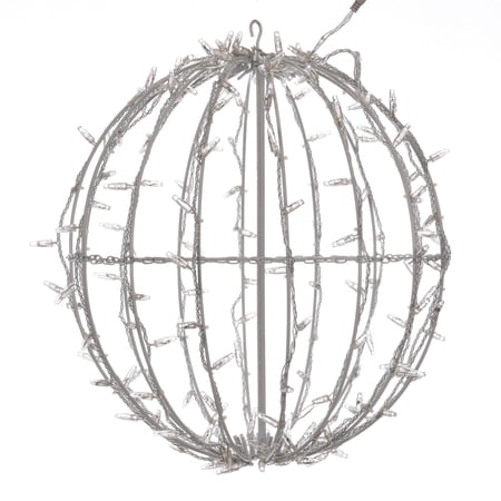 Vickerman 180Lt x 20 Fold Pure White LED Jumbo Hanging Sphere.