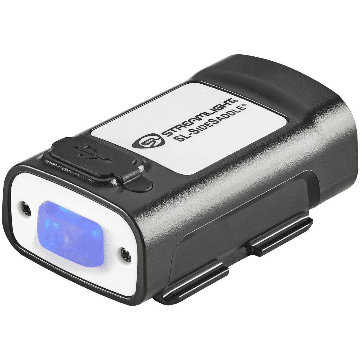 Streamlight SL-SideSaddle USB Hard Hat and Helmet Light - Includes polymer battery, USB-C cord and (1) hat mount - Black