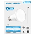 thumbnail image 7 of Sunco 10 Pack BR20 LED Bulb Dimmable, Small Recessed Lighting Bulbs, R20 Mini Flood Light Indoor, LM, 7W (50W Equivalent), 4000K Cool White, E26 Base, Can Light for Home, Kitchen, Bedroom UL., 7 of 7