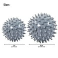 thumbnail image 3 of Tignapoo Dual-Size Muscle Relief Massage Balls (7cm & 9cm) for Deep Tissue and Acupressure Therapy, Grey, 3 of 6