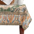thumbnail image 4 of Boho Table Cloth Waterproof Tablecloths, Green Brown Ethnic Tribe Abstract Vintage Western Tablecloth Dining Table Cover for Kitchen Party Tabletop Outdoor, Rectangle Tablecloth 60x84 Inch, 4 of 9
