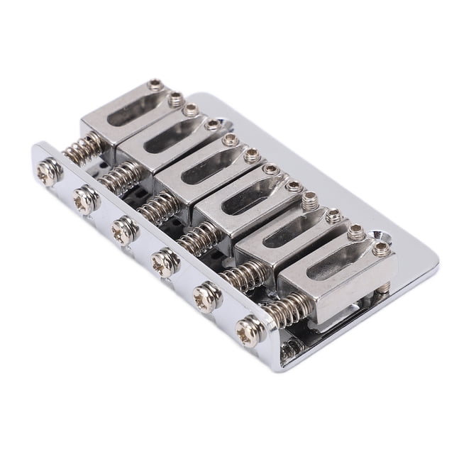 Puente de guitarra 6 cuerdas diseño de carga superior piezas de repuesto de instrumentos eléctricos ajustables plateado para M00877