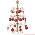 thumbnail image 5 of Ornament Display Christmas Tree with Stand - Wrought Iron Ornament Holder, 3' Gold, 5 of 7