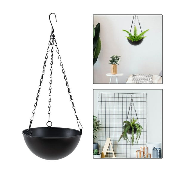 Contenedor colgante decorativa Macarena Cesta colgante Negro
